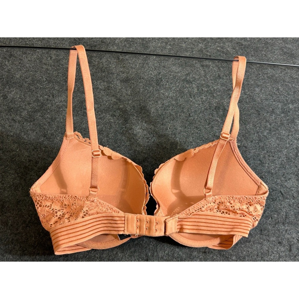 Victoria Secret Size 32D Very Sexy Push-Up Peach‎ Lace Push Up Bra - Picture 3 of 7